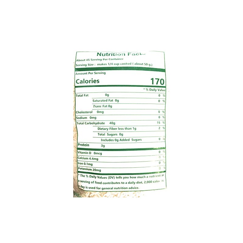 Family Elephant 100% Thai Jasmine Rice 5 Lbs(2 Pack)