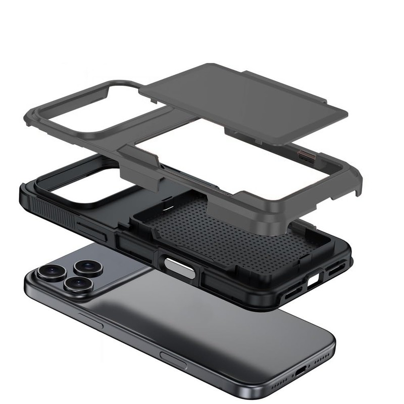 BOASYZO for 17 Pro Max Case with Card Holder, Credit
