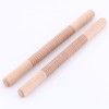 Hemoton Wooden Rolling Pin Cutter Non-Stick Textured Roller Stick for