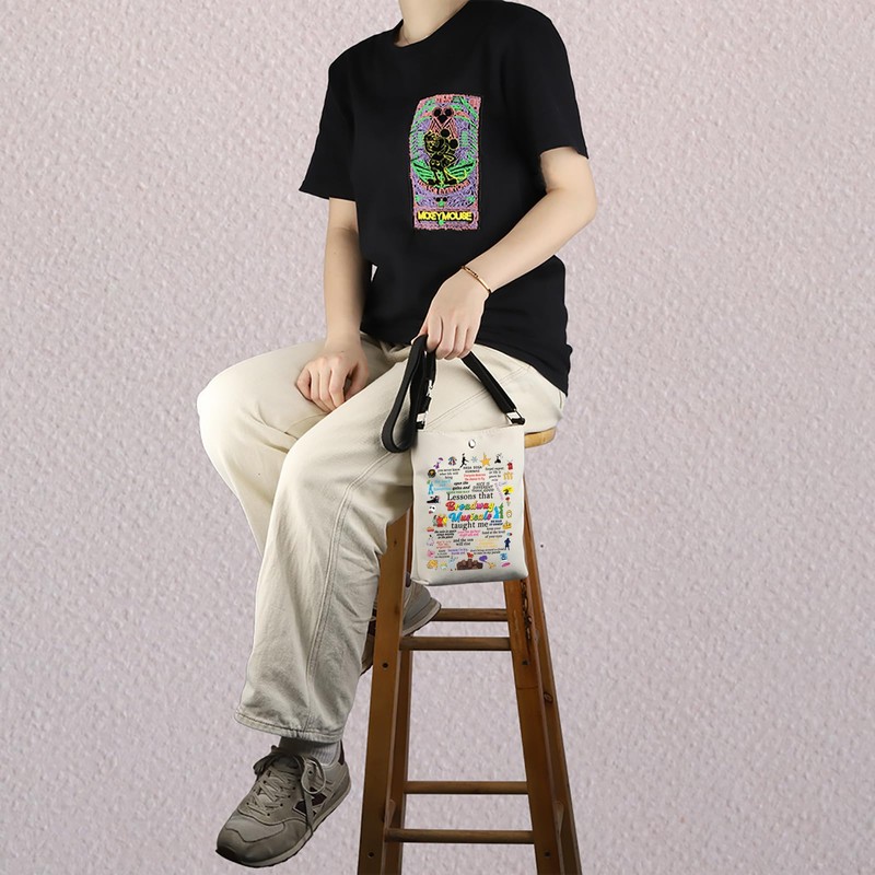 MNIGIU Musical Encouragement Quote Crossbody Bag Musical Merch For Musical