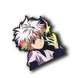 Zoldyck Holographic Anime Peeker / Laptop Decal / Sticker
