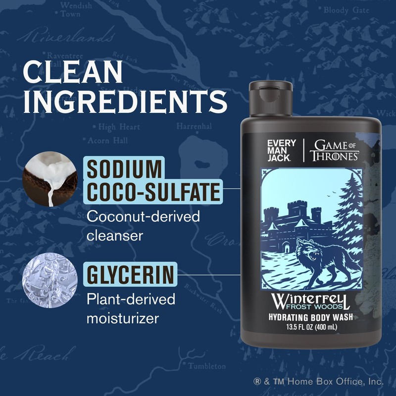 Every Man Jack Game of Thrones Collectors Body Wash -