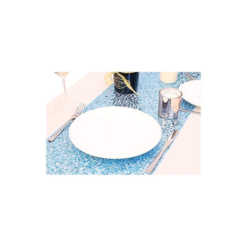 Christmas Concepts® Baby Blue Sequin Table Runner - 13" x