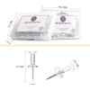 NEDBLUE Clear Push Pins - 120 Drawing Pins with Storage