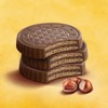 Fiorella Crunch Wafer Cookies, Milk Chocolate Covered Crispy Thin Crunch