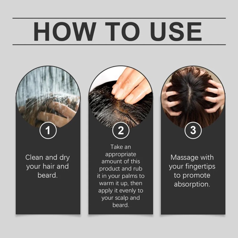 Ho Serum Barba Y Cabello Estimula Crecimiento Pelo Foliculos