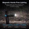 CLT Mini EDC Rechargeable Flashlight Magnetic Keychain, Snap on/off, 105