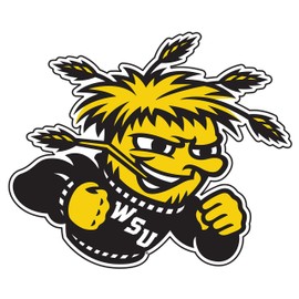 Wichita State Decal (SHOCKER DECAL (3''4''6''12''18''), 6 in)