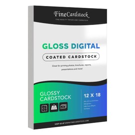 Double-Sided Gloss Digital C2S Cardstock – Perfect for Color Laser Printing, Design Proposals, Flyers, Brochures | 12 x 18 | Glossy 100lb Cover | 94 Bright | Acid Free, Coated Finish | 100 Sheets