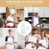 YGKYMVW Chef's Hat Apron Set, 4 Pieces Adjustable Bib Apron,