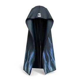 MISSION Max Plus Cooling Hoodie Towel- Hood Towel, Cools Instantly When Wet, UPF 50 Sun Protection, Contours Your Head to Stay in Place, Great for Sports, Fitness, Gym (Ghost Flames)