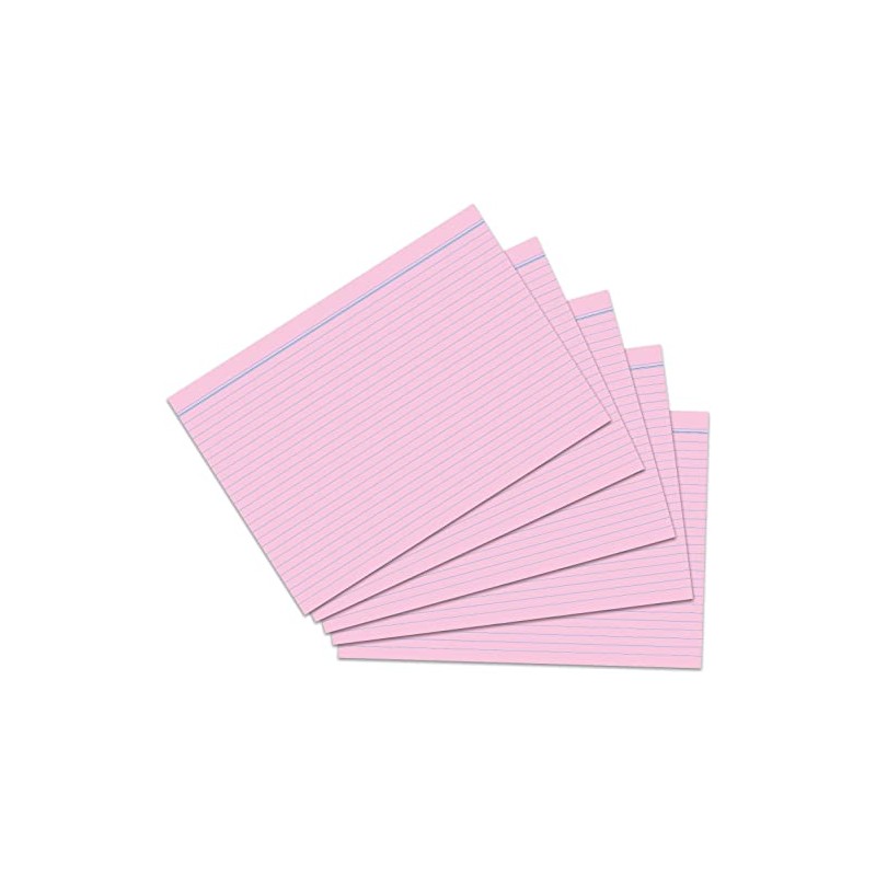 RNK 115073 Index Cards A7 Pack of 100 Pink