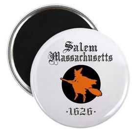 CafePress Salem Massachusetts Magnet 2.25" Round Magnet, Refrigerator Magnet
