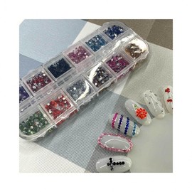 Lumina D Decoration Parts Nail Art Set Mixed Cubic Stone Self
