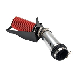 MARSFLUX Cold Air Intake Kit Fit for 1999-2003 F250/F350 7.3L V8,2000-2003 Excursion 7.3L V8 Aluminum Tube w/Heat Shield Filter (Red)