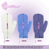 Evridwear Shower Exfoliating Mitts, Deep Cleanse Bathing Scrub Gloves Self