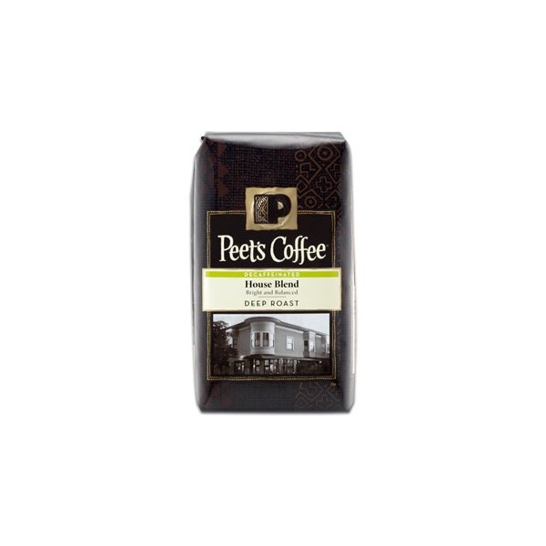 Peet's Coffee & Tea Bulk House Blend Decaf Ground Coffee, 1 Pound