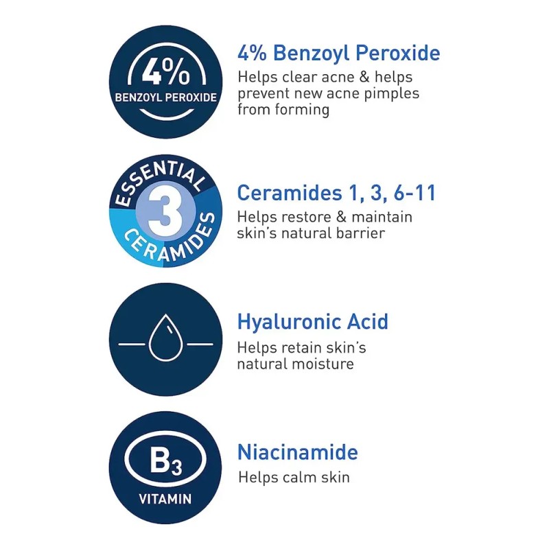 CeraVe Cleanser Espuma Limpiadora para Acné 150 ml | Control