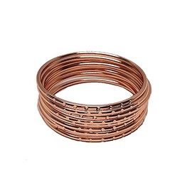 Bangles For Oya (9 Pieces) in Real Copper - TOOL12 (2.83)
