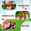 GlikCeil 49 Pcs 0.75 to 1.38 Inch Mini Resin Mushroom
