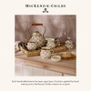 MACKENZIE-CHILDS Enamel Everyday Bowl, Serving Bowl for Entertaining, Medium, Brown-and-White