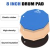 EASTROCK 8 Inches Practice Drum Pad, Double Sided Drum Pad,