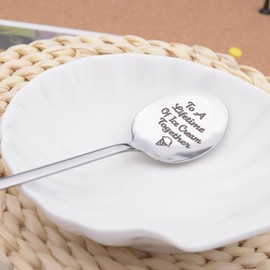 Wedding Gifts for Boyfriend Girlfriend Engagement Gifts for Women Men Wife Husband Birthday Gift for Fiance Fiancee Ice Cream Spoon Gift for Him Boyfriend Bf Fiance Birthday Gift for Hubby Wifey 2 PCS