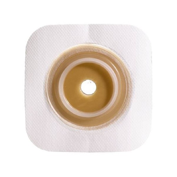 Sur-Fit Natura Colostomy Barrier Pre-Cut, Standard Wear Stomahesive, Tan Tape