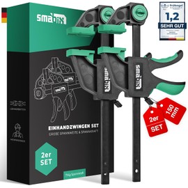 SMABIX One-handed clamps set of 2 for tensioning, stretching 71 kg clamping force span 150 mm stretching range 135 mm - 285 mm quick release clamp
