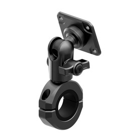 Tackform Black Motorcycle GPS/Tuner Mount - 4-Hole AMPS Pattern | BC3 Universal Clamp Fits 7/8" to 1-1/4" Handlebars | Aluminum | Compatible with Garmin Zumo, Dynojet Tuner, More | Short Reach Arm