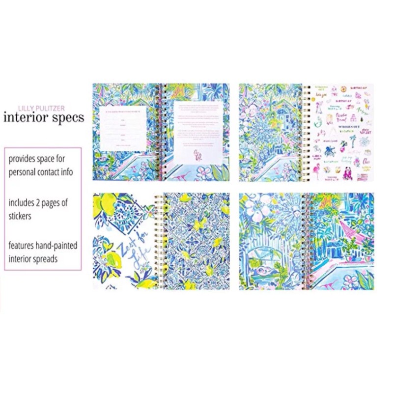 Lilly Pulitzer 2020 LILLY PULITZER 17 Month Agenda Planner Calendar