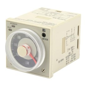 Relé del temporizador, relé de retardo del temporizador H3CR-A8 1.2S-300H Perilla Tiempo de control Control 8-Pin (Voltaje nominal 100-240VAC 100-125VDC)