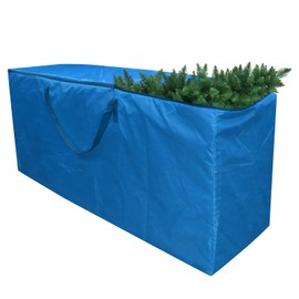 Christmas Tree Storage Bag - Fits 7.5FT Tall Christmas Trees - Heavy Duty Oxford Fabric Xmas Tree Bag Waterproof with Durable Reinforced Handles & Zippers