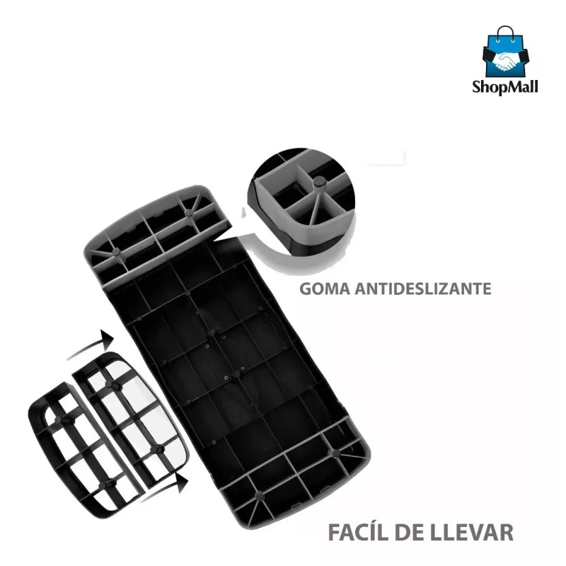 ShopMall Step Banco Aerobics Ejercicio Fitness Crossfit Ajustable Color Gris