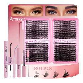 804 Kit Pestañas Maquillaje Completo Diy Extension 9-18mm 800pzs