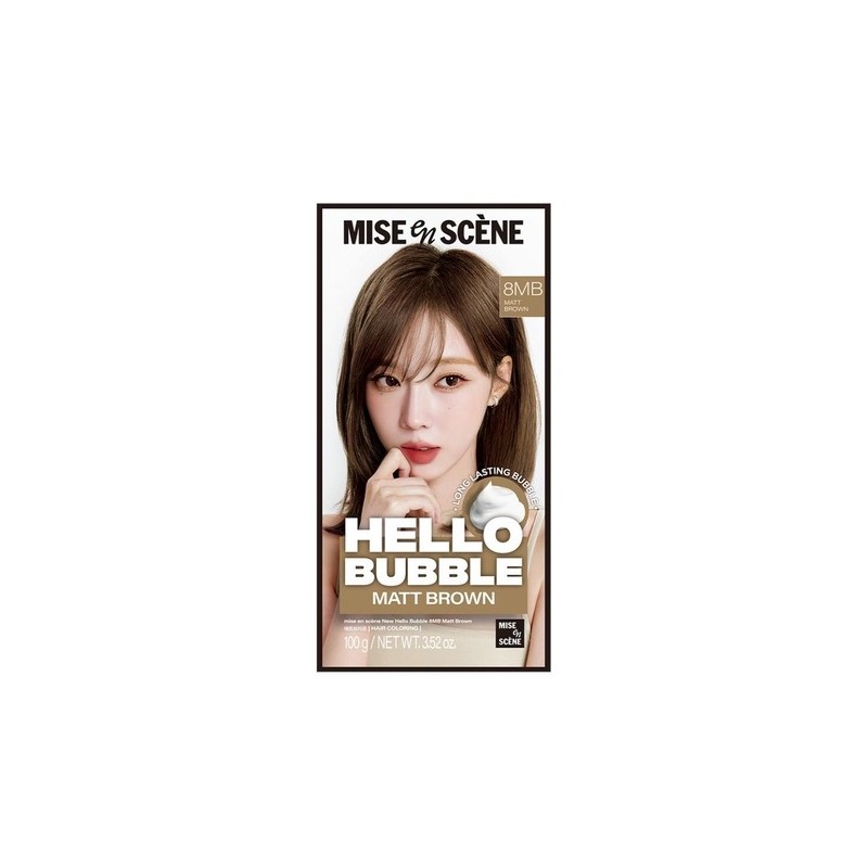 Mise-en-scène New Hello Bubble 8MB Matte Brown 100g / 미쟝센