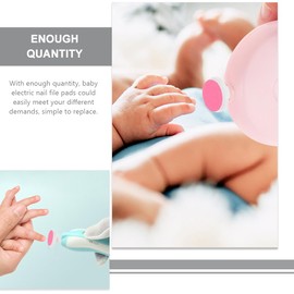 Housoutil Pack of 24 Electric Nail Trimmer Replacement Pads Suitable for Baby Nail Cutter Heads from 12 Months and for Standard Baby Nail Files