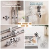 Broom Holder Mop Hanger(2pcs Racks & Hook Set),Wall Mount Organization