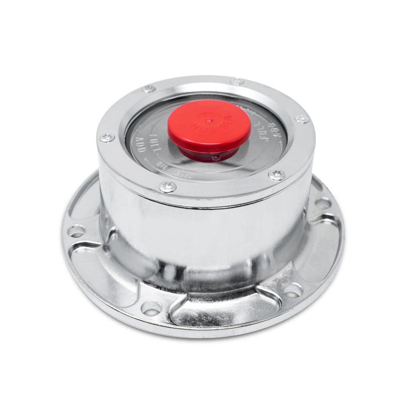 Pro Trucking Products Pair of Chromed Six Hole Hubcaps with