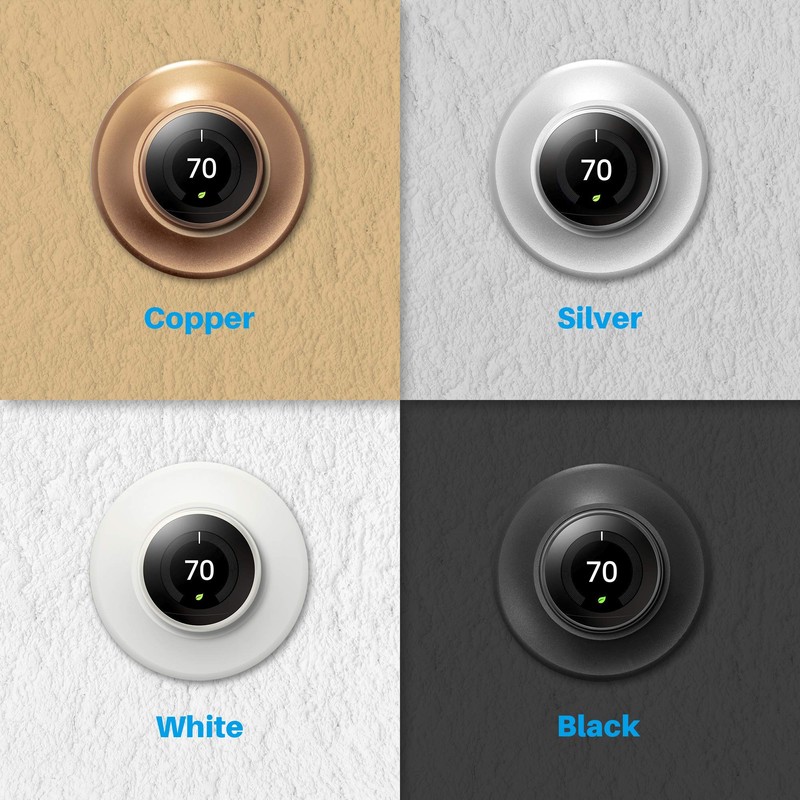 POPMAS Copper Metal Wall Plate for Nest Learning Thermostat 3rd