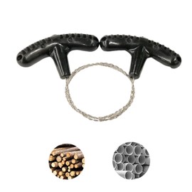 YuanYouTong Metal Wire Saw Stainless Steel Pocket Chainsaw Hand String Rope Saw Fast Wood & Tree Cutting Tool Emergency Survival Gear for Outdoor Bushcraft Camping Backpacking Hiking Hunting