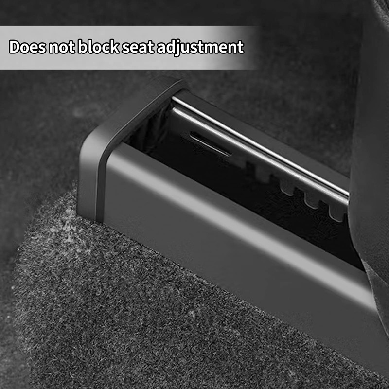 Rear Seat Slide Rail Plugs for Model Y, Black Rear