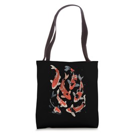 Koi Fish Japanese Carp Nishikigoi Sakura Cherry Blossom Tote Bag
