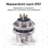 M12 4-Pin Female Panel Socket A-Code Sensor Panel Mount Connector