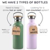 Bambaw 16 oz Stainless Steel Water Bottle, Black - Non-insulated,