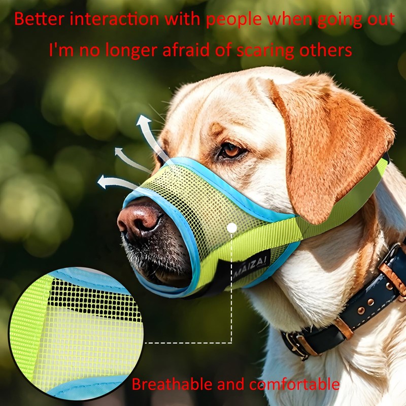 JYJLLM Dog Muzzle, Breathable Pet Mask Dog Training Muzzle，dog muzzles，Muzzle