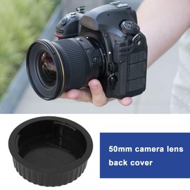 YINETTECH 2Pcs Rear Lens Cap 50mm Camera Lens Back Cover LF-4 Compatible with Nikon D series D7500 D5 D6 D5600 D4S D500 18mm Black