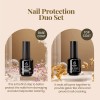 Beetles Juego Capas Uñas Capa Gel Base Color Transparente
