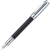 Jinhao 92 Pluma estilográfica negra plateada, punta media, metal sólido