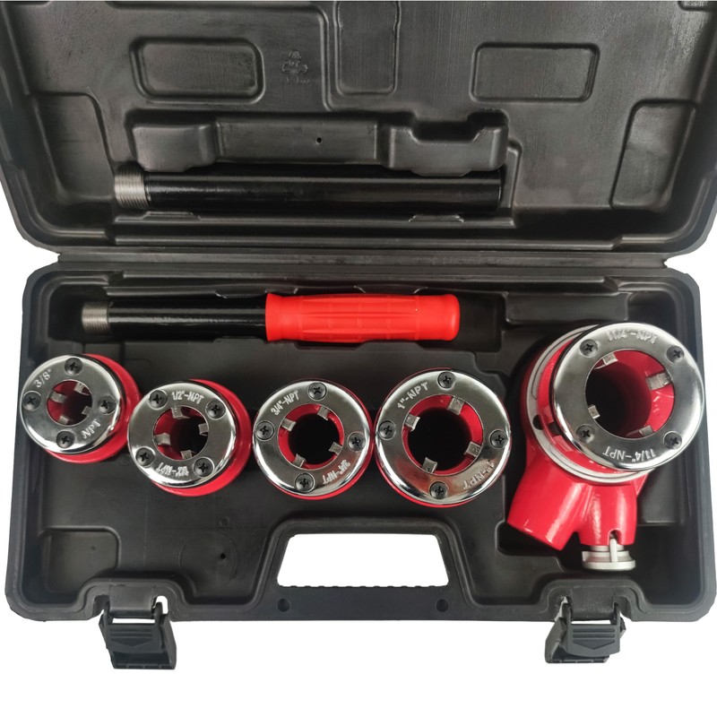 TEXALAN(R) Ratchet Pipe Threader Kit Ratcheting Pipe Threading Tool Set